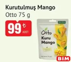 OTTO KURUTULMUŞ MANGO 75 G fiyat ve kampanya bilgisi